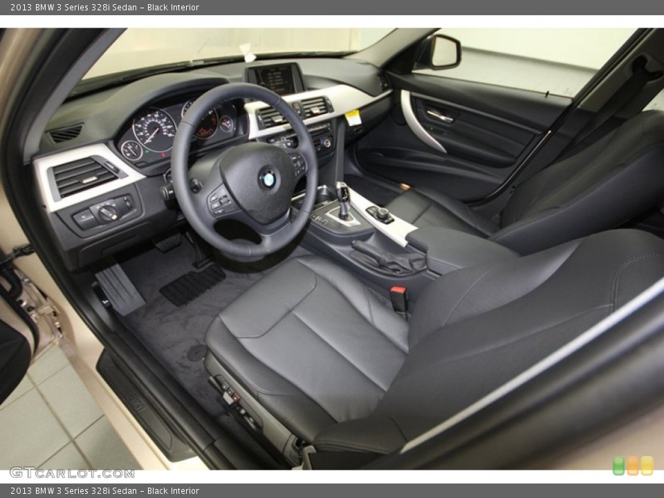 Black Interior Prime Interior for the 2013 BMW 3 Series 328i Sedan #84002127
