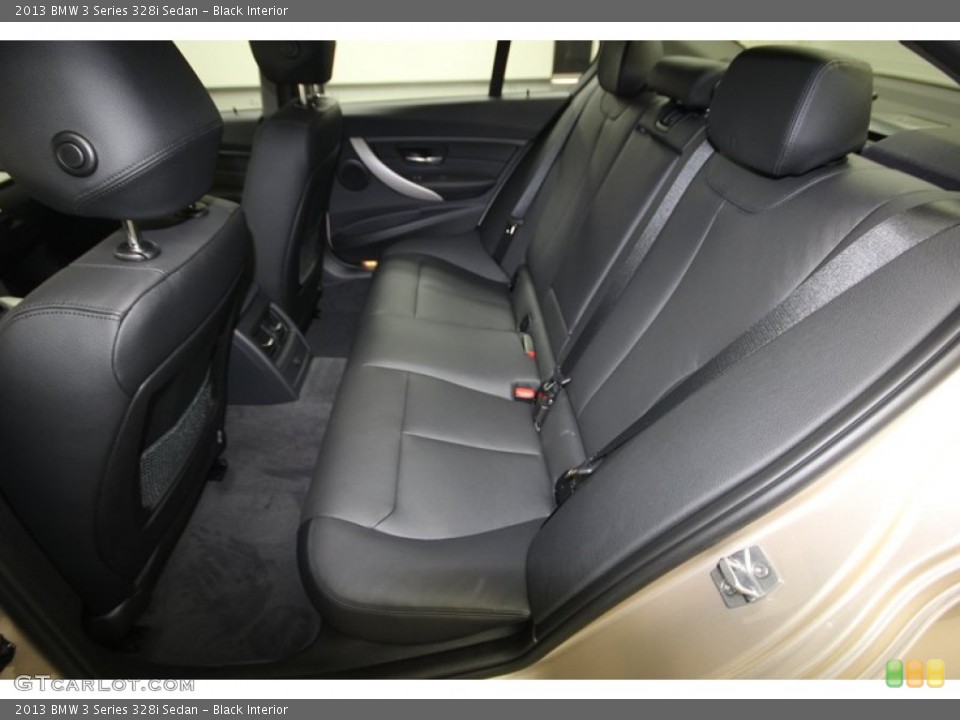 Black Interior Rear Seat for the 2013 BMW 3 Series 328i Sedan #84002151