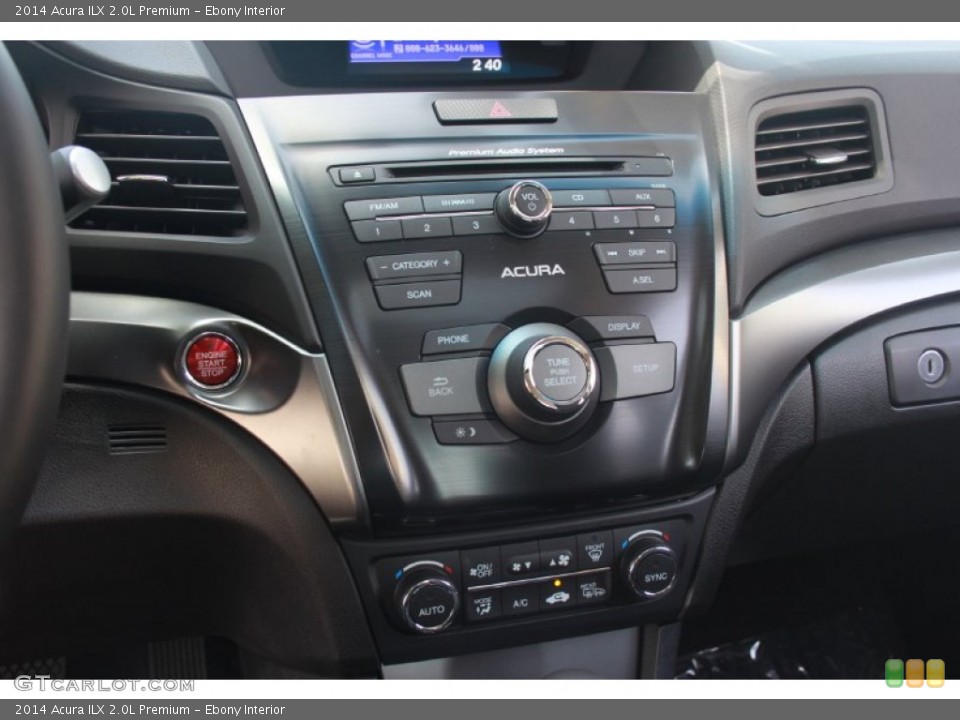 Ebony Interior Controls for the 2014 Acura ILX 2.0L Premium #84003117
