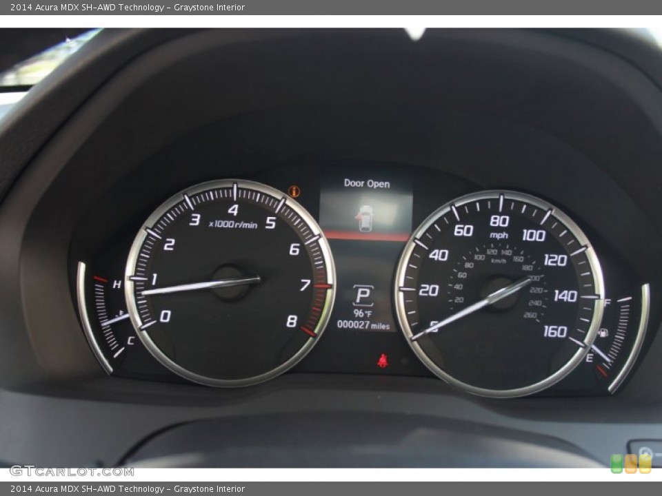Graystone Interior Gauges for the 2014 Acura MDX SH-AWD Technology #84004488