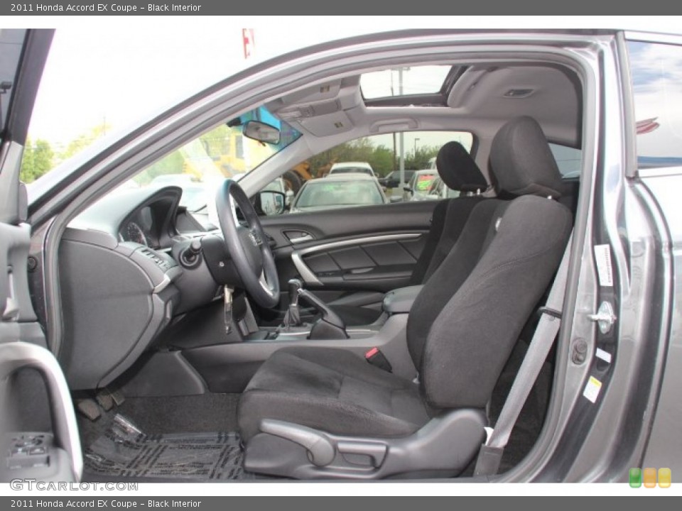 Black Interior Front Seat for the 2011 Honda Accord EX Coupe #84004559