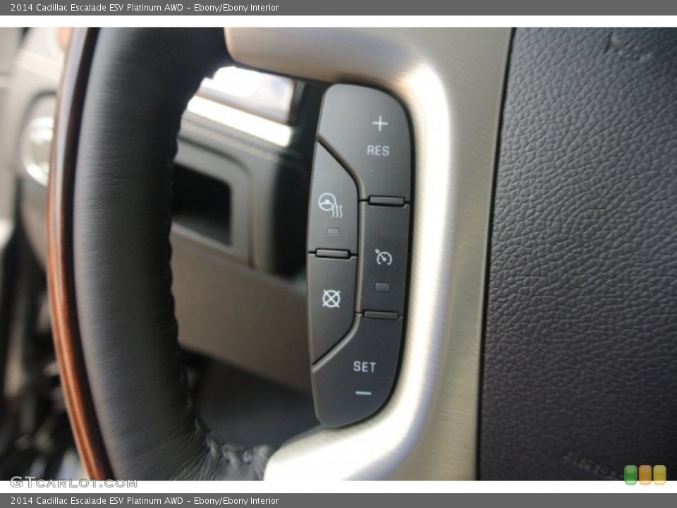 Ebony/Ebony Interior Controls for the 2014 Cadillac Escalade ESV Platinum AWD #84007268