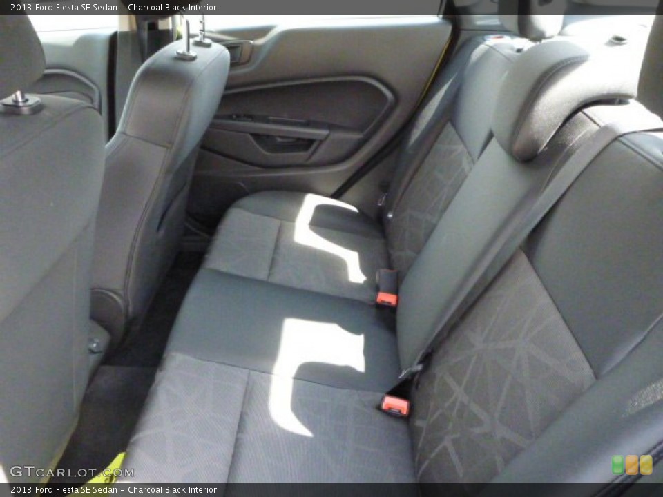 Charcoal Black Interior Rear Seat for the 2013 Ford Fiesta SE Sedan #84007424