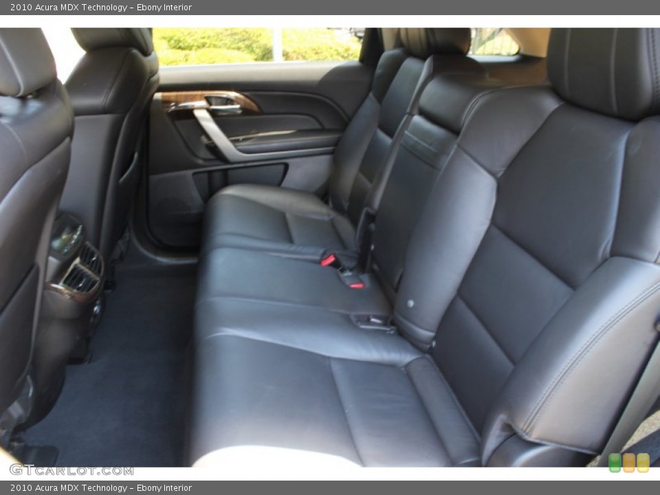 Ebony Interior Rear Seat for the 2010 Acura MDX Technology #84010227