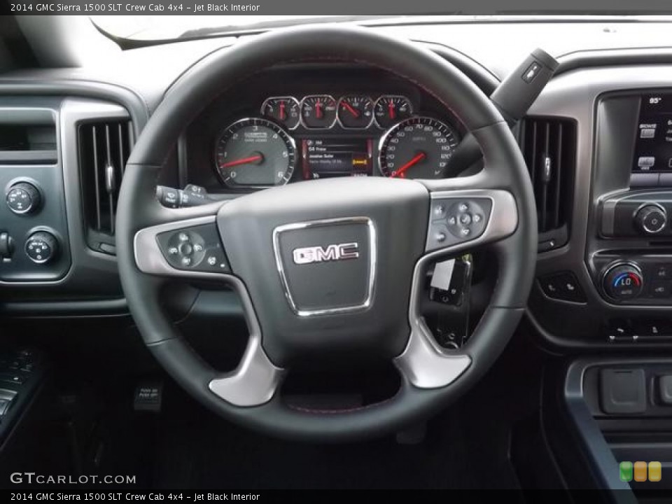 Jet Black Interior Steering Wheel for the 2014 GMC Sierra 1500 SLT Crew Cab 4x4 #84010233