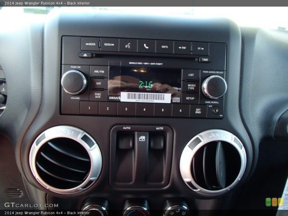 Black Interior Controls for the 2014 Jeep Wrangler Rubicon 4x4 #84011757