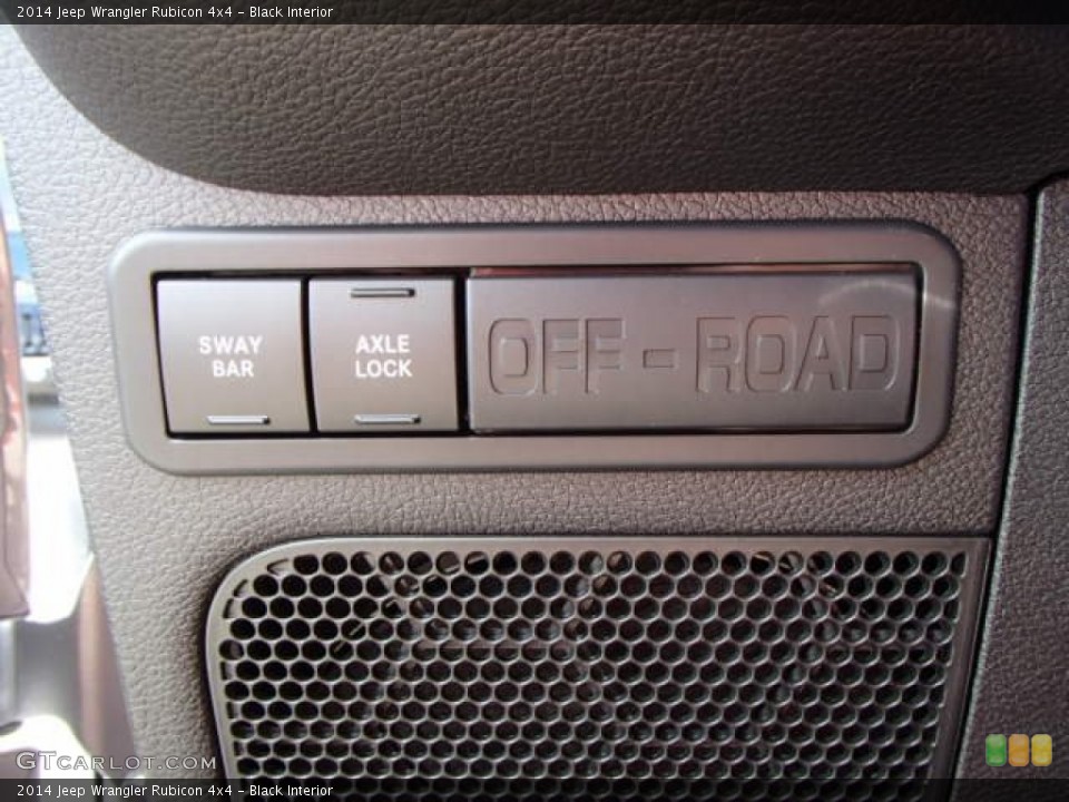 Black Interior Controls for the 2014 Jeep Wrangler Rubicon 4x4 #84011850