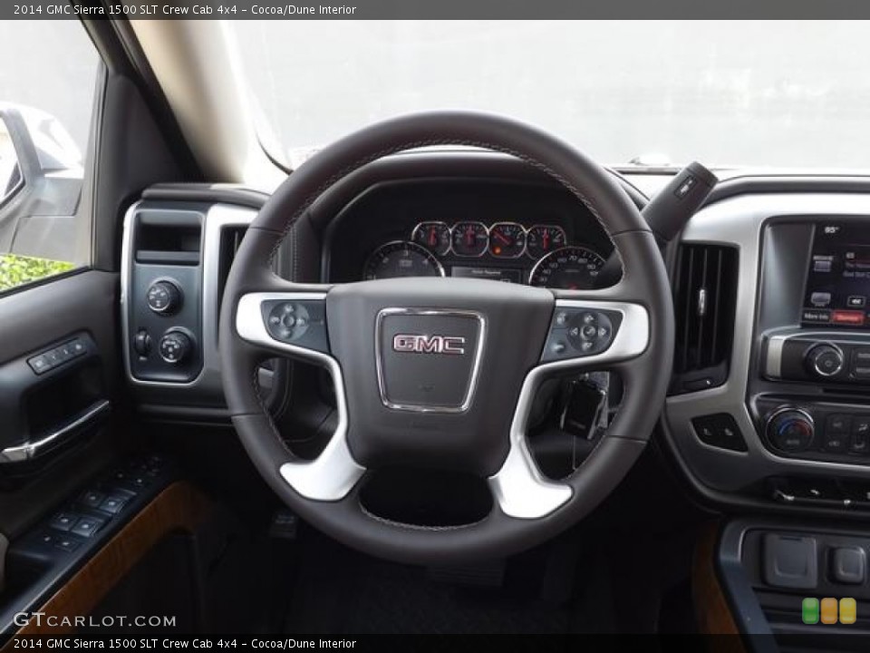 Cocoa/Dune Interior Steering Wheel for the 2014 GMC Sierra 1500 SLT Crew Cab 4x4 #84012210