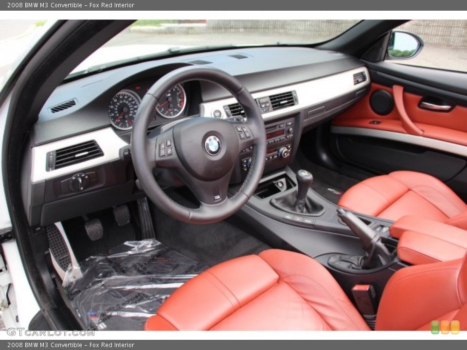 Fox Red 2008 BMW M3 Interiors