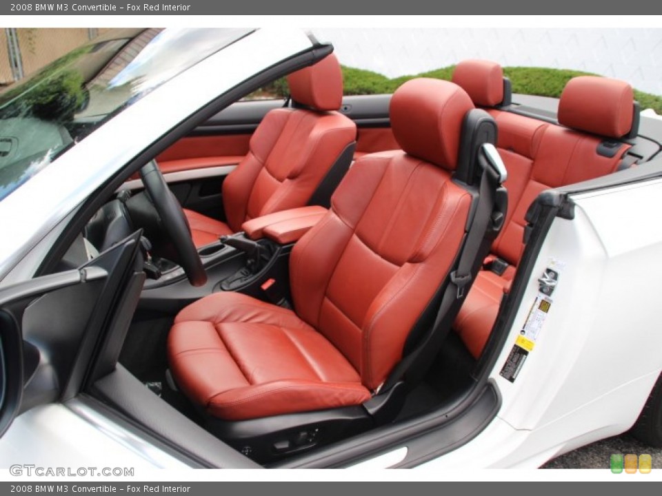 Fox Red Interior Front Seat for the 2008 BMW M3 Convertible #84015981