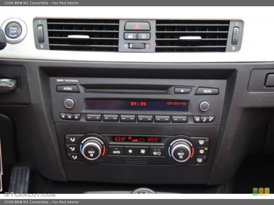 Fox Red Interior Controls for the 2008 BMW M3 Convertible #84016011