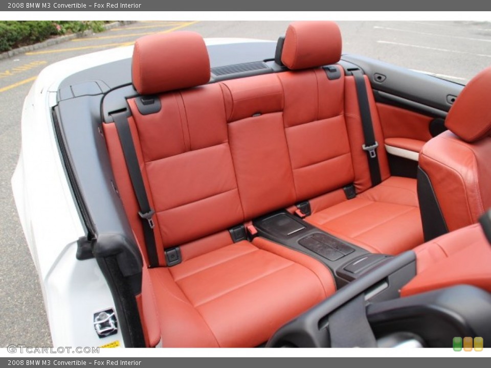 Fox Red Interior Rear Seat for the 2008 BMW M3 Convertible #84016179