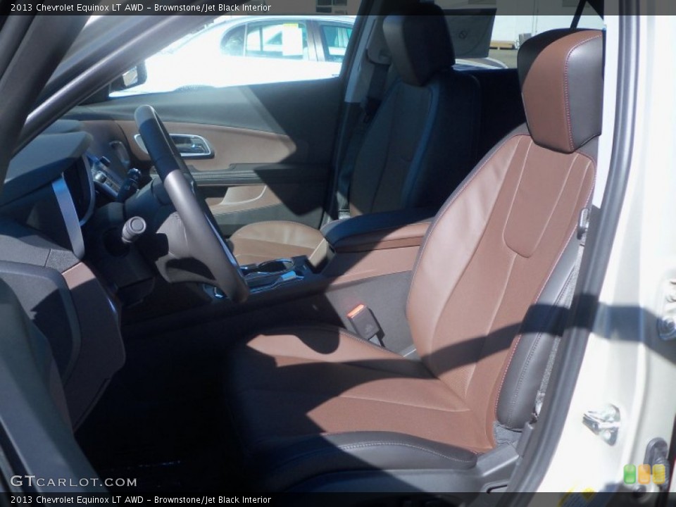 Brownstone/Jet Black Interior Photo for the 2013 Chevrolet Equinox LT AWD #84017829