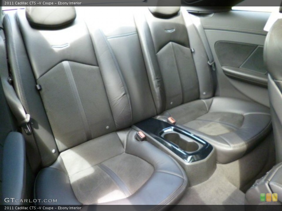 Ebony Interior Rear Seat for the 2011 Cadillac CTS -V Coupe #84020937