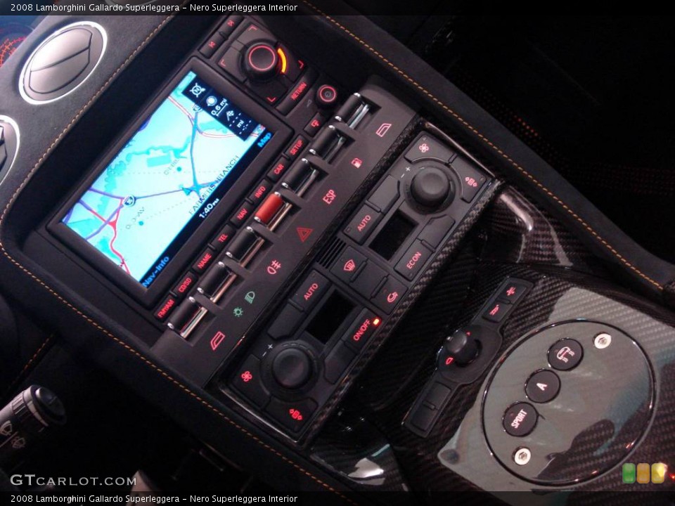 Nero Superleggera Interior Controls for the 2008 Lamborghini Gallardo Superleggera #840211