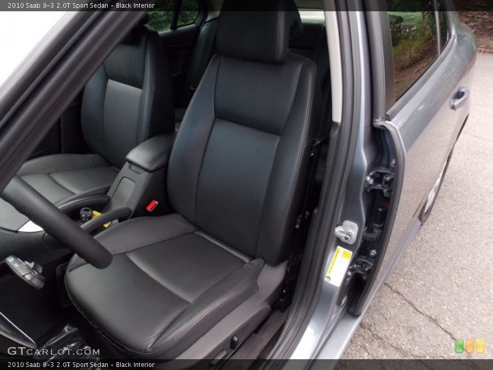 Black Interior Front Seat for the 2010 Saab 9-3 2.0T Sport Sedan #84022893