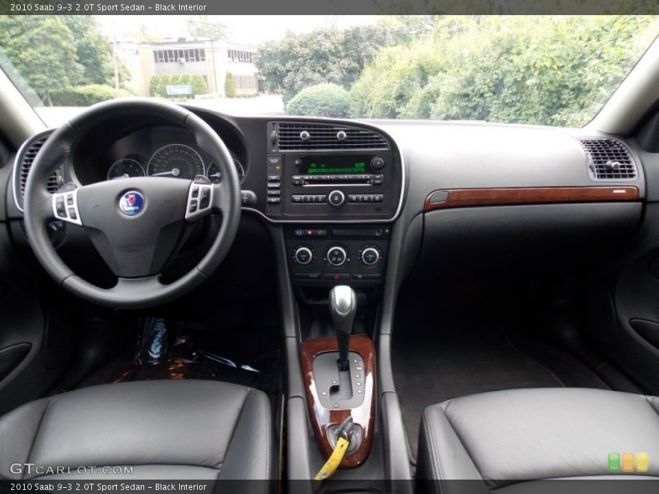 Black Interior Dashboard for the 2010 Saab 9-3 2.0T Sport Sedan #84022962