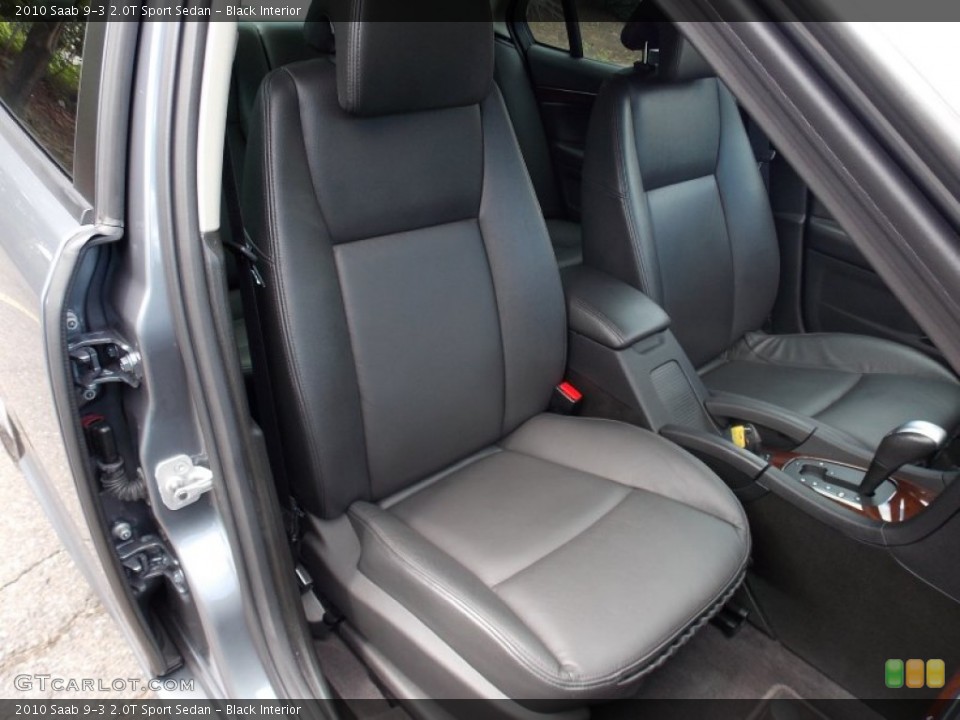 Black Interior Front Seat for the 2010 Saab 9-3 2.0T Sport Sedan #84023073