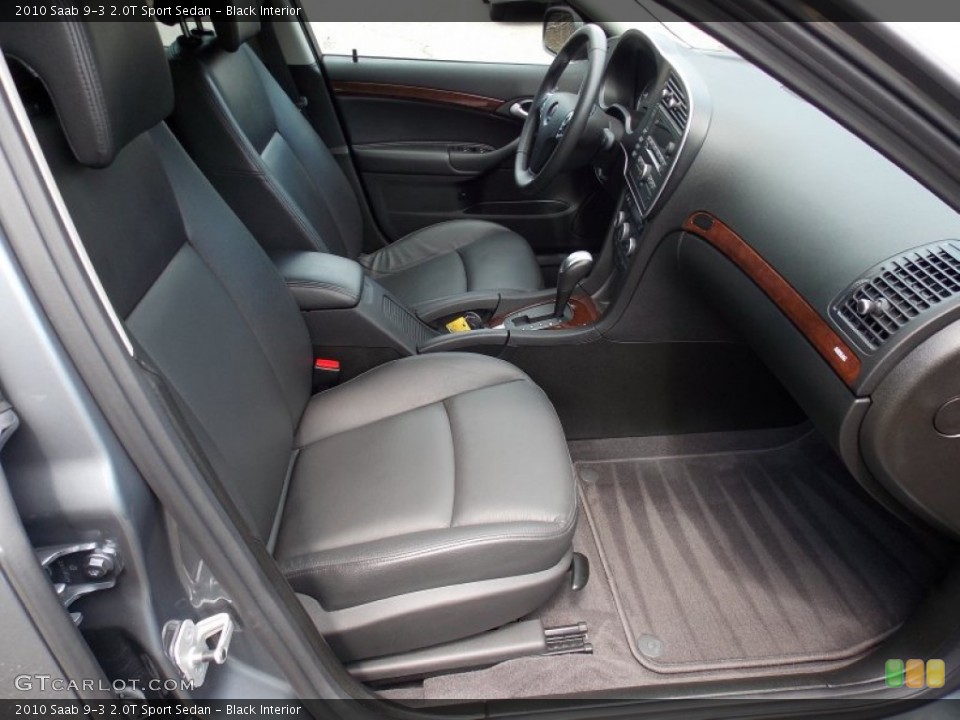 Black Interior Front Seat for the 2010 Saab 9-3 2.0T Sport Sedan #84023091