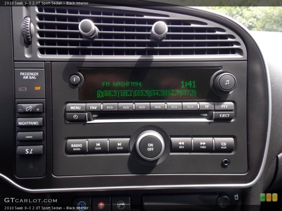 Black Interior Audio System for the 2010 Saab 9-3 2.0T Sport Sedan #84023285