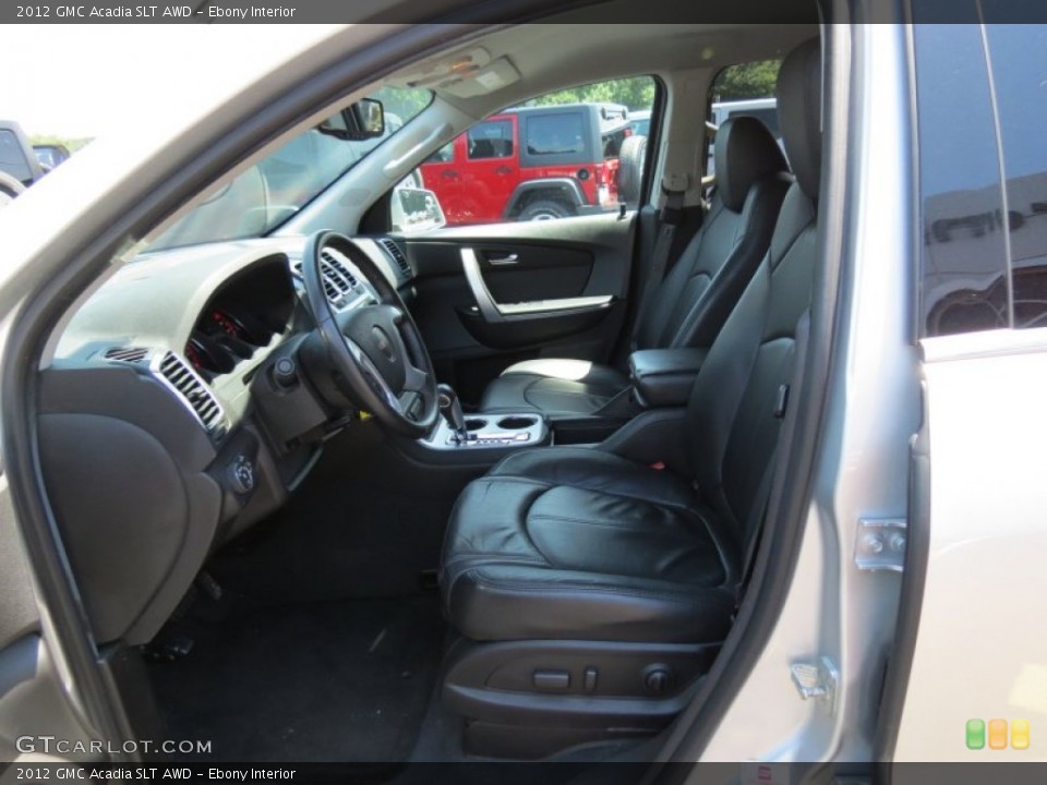Ebony Interior Front Seat for the 2012 GMC Acadia SLT AWD #84026214