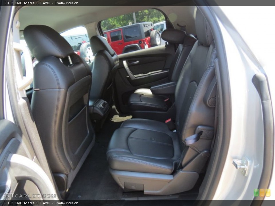 Ebony Interior Rear Seat for the 2012 GMC Acadia SLT AWD #84026289
