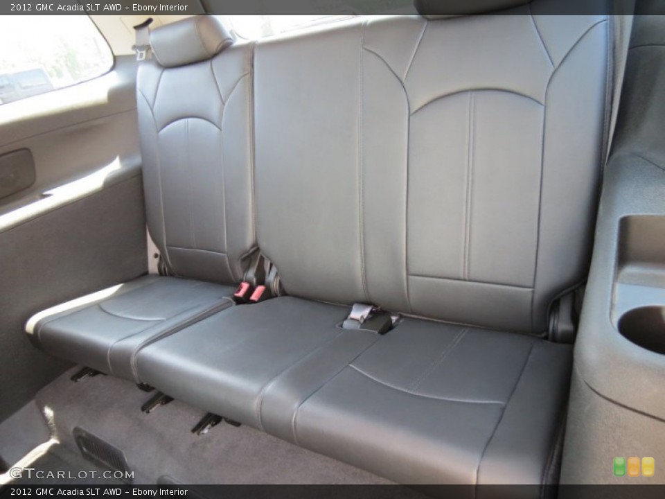 Ebony Interior Rear Seat for the 2012 GMC Acadia SLT AWD #84026304