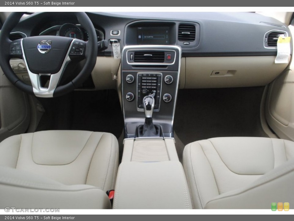 Soft Beige Interior Dashboard for the 2014 Volvo S60 T5 #84028302
