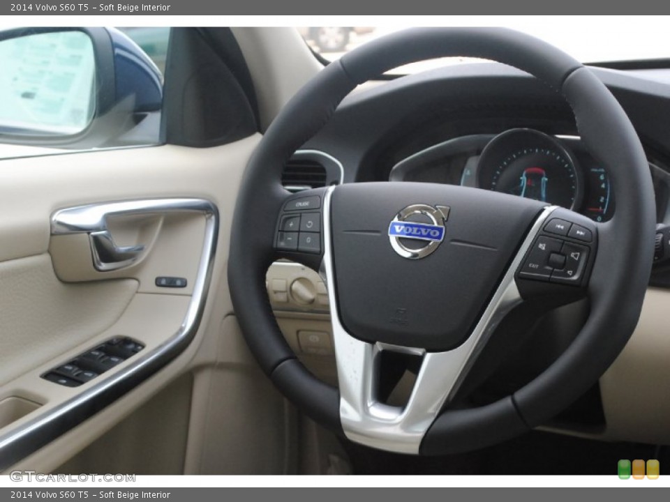 Soft Beige Interior Steering Wheel for the 2014 Volvo S60 T5 #84028320