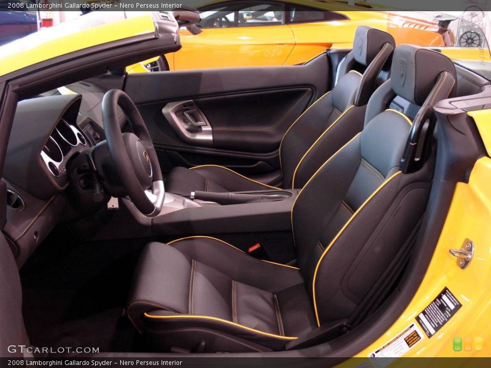 Nero Perseus Interior Photo for the 2008 Lamborghini Gallardo Spyder #840305
