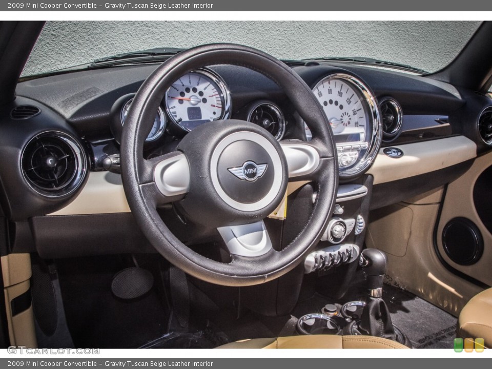 Gravity Tuscan Beige Leather Interior Dashboard for the 2009 Mini Cooper Convertible #84030867