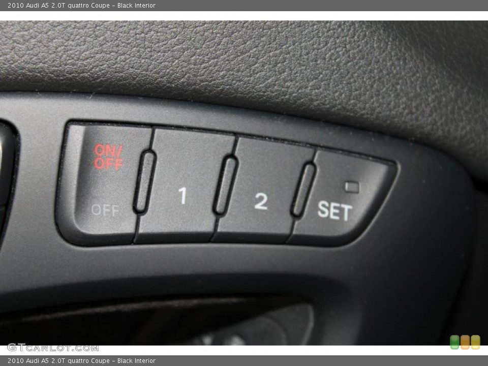 Black Interior Controls for the 2010 Audi A5 2.0T quattro Coupe #84030939