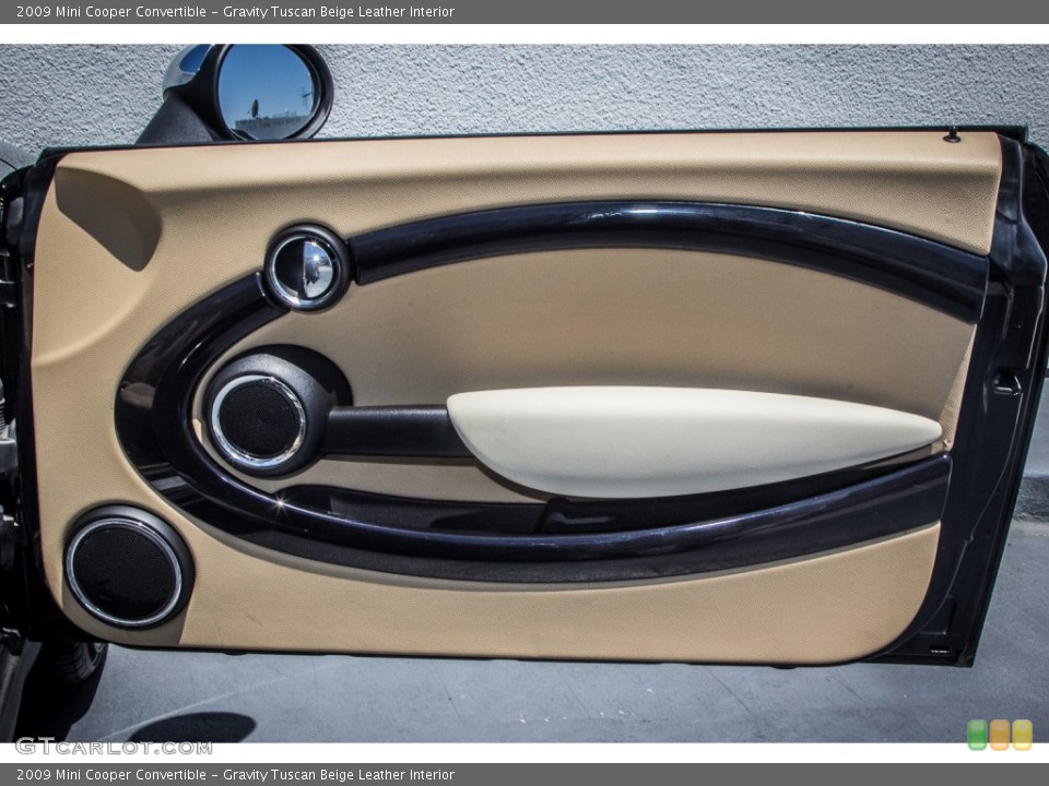 Gravity Tuscan Beige Leather Interior Door Panel for the 2009 Mini Cooper Convertible #84031134