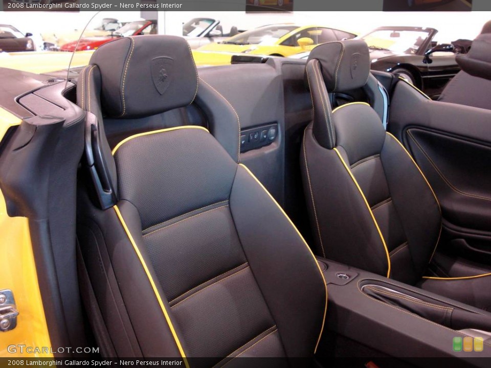 Nero Perseus Interior Photo for the 2008 Lamborghini Gallardo Spyder #840320
