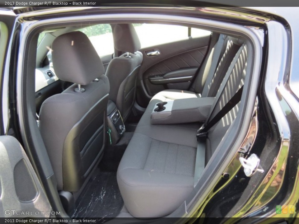 Black Interior Rear Seat for the 2013 Dodge Charger R/T Blacktop #84032718