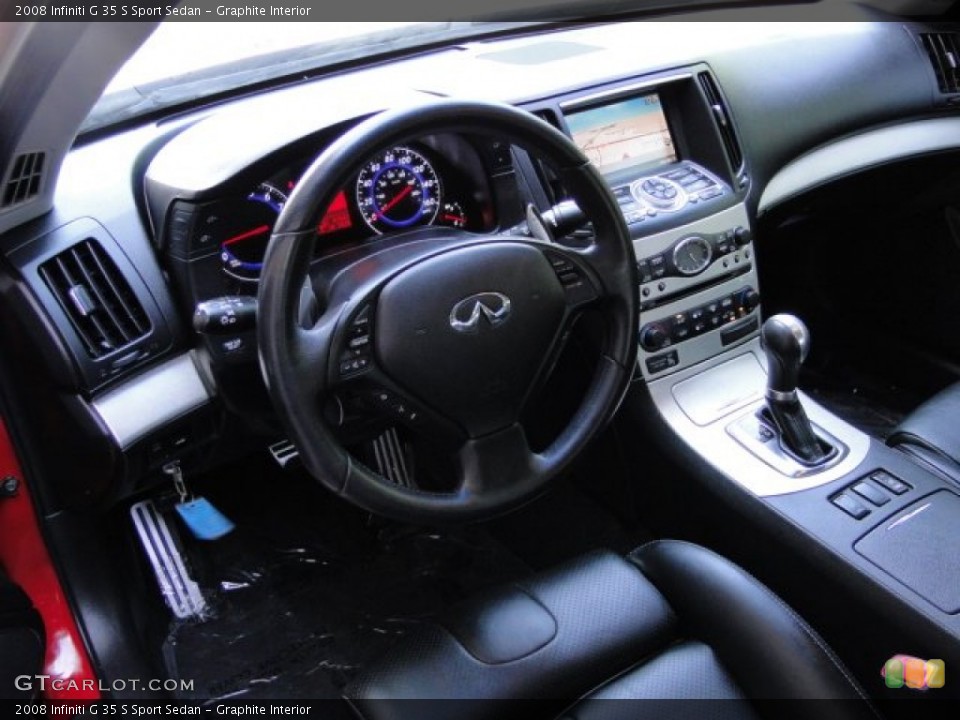 Graphite Interior Dashboard for the 2008 Infiniti G 35 S Sport Sedan #84034647