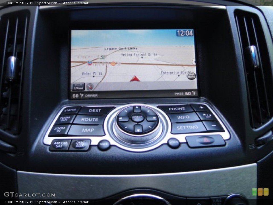 Graphite Interior Navigation for the 2008 Infiniti G 35 S Sport Sedan #84034716