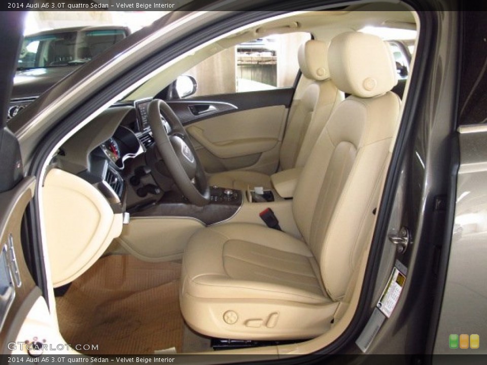 Velvet Beige Interior Photo for the 2014 Audi A6 3.0T quattro Sedan #84034870
