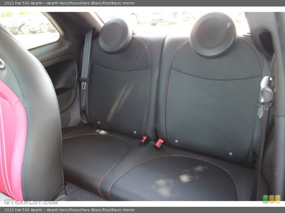 Abarth Nero/Rosso/Nero (Black/Red/Black) Interior Rear Seat for the 2013 Fiat 500 Abarth #84035580