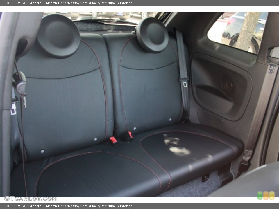 Abarth Nero/Rosso/Nero (Black/Red/Black) Interior Rear Seat for the 2013 Fiat 500 Abarth #84035594
