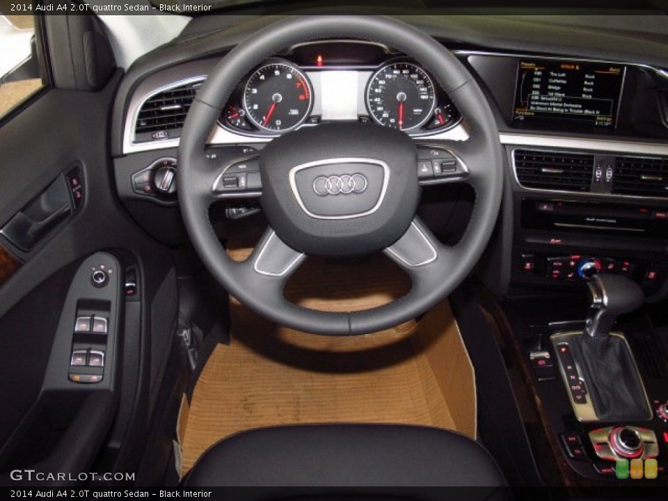 Black Interior Dashboard for the 2014 Audi A4 2.0T quattro Sedan #84036282