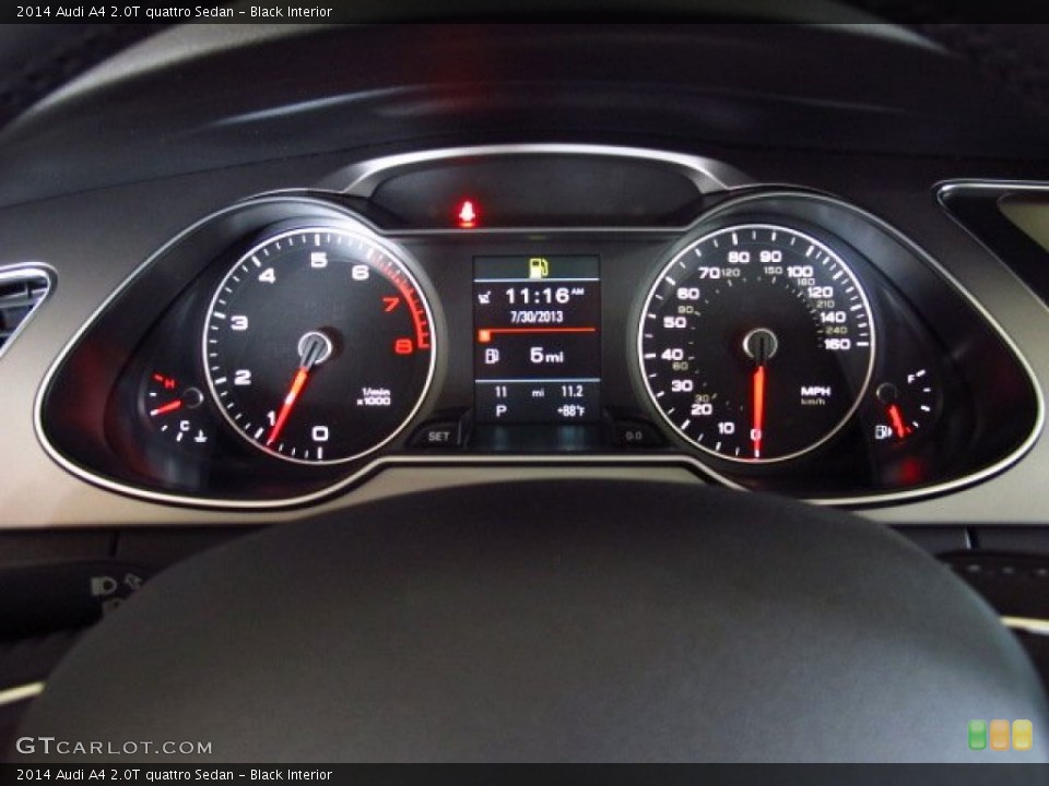 Black Interior Gauges for the 2014 Audi A4 2.0T quattro Sedan #84036498