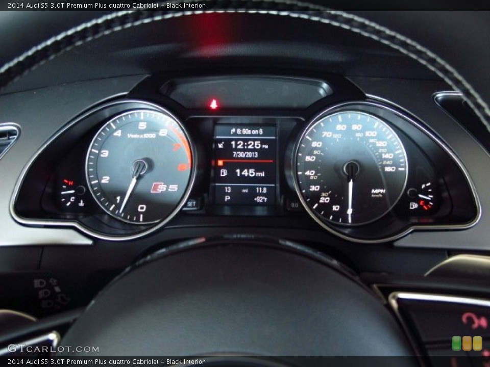Black Interior Gauges for the 2014 Audi S5 3.0T Premium Plus quattro Cabriolet #84037770