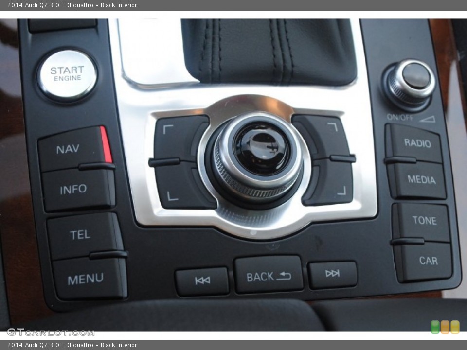 Black Interior Controls for the 2014 Audi Q7 3.0 TDI quattro #84038979
