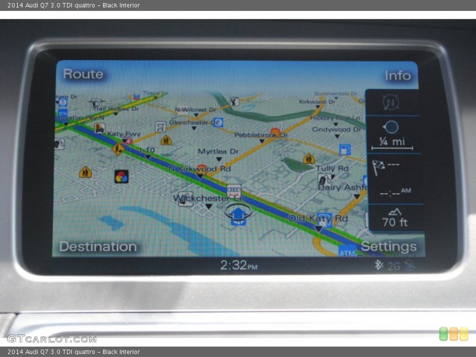 Black Interior Navigation for the 2014 Audi Q7 3.0 TDI quattro #84039012