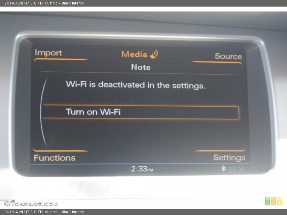 Black Interior Controls for the 2014 Audi Q7 3.0 TDI quattro #84039087