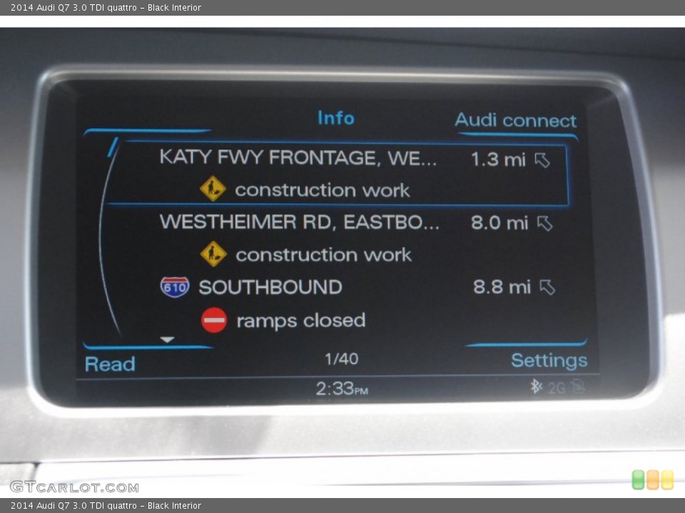 Black Interior Controls for the 2014 Audi Q7 3.0 TDI quattro #84039147