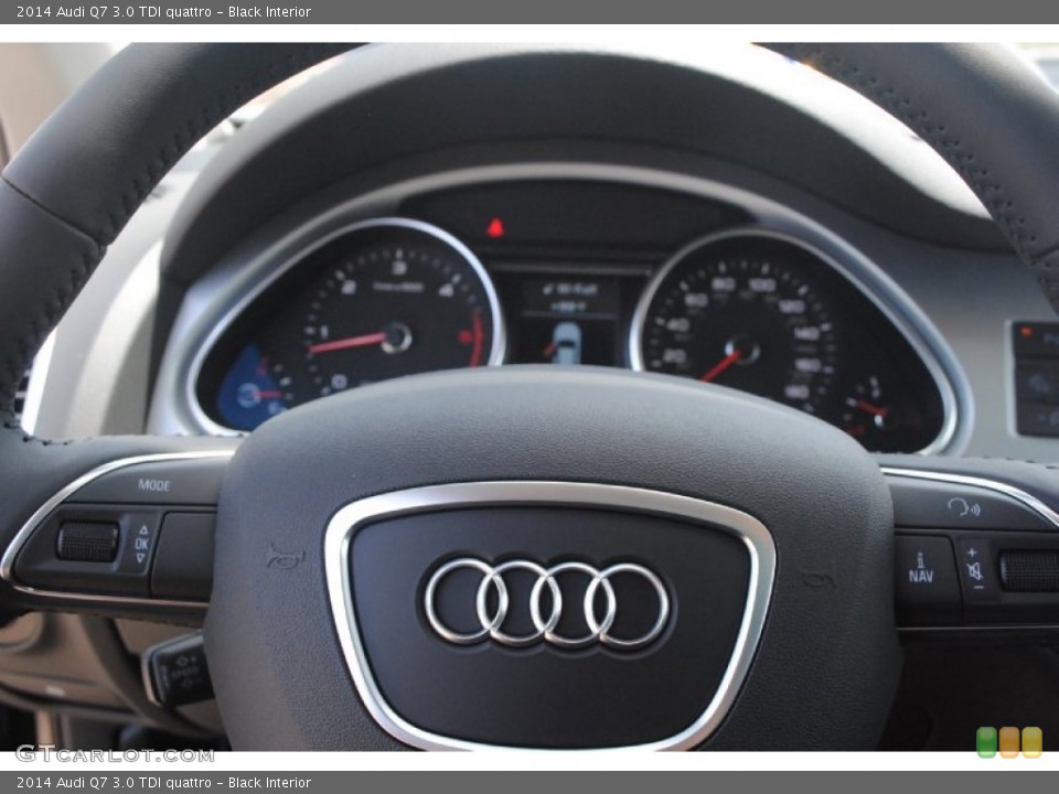 Black Interior Steering Wheel for the 2014 Audi Q7 3.0 TDI quattro #84039162