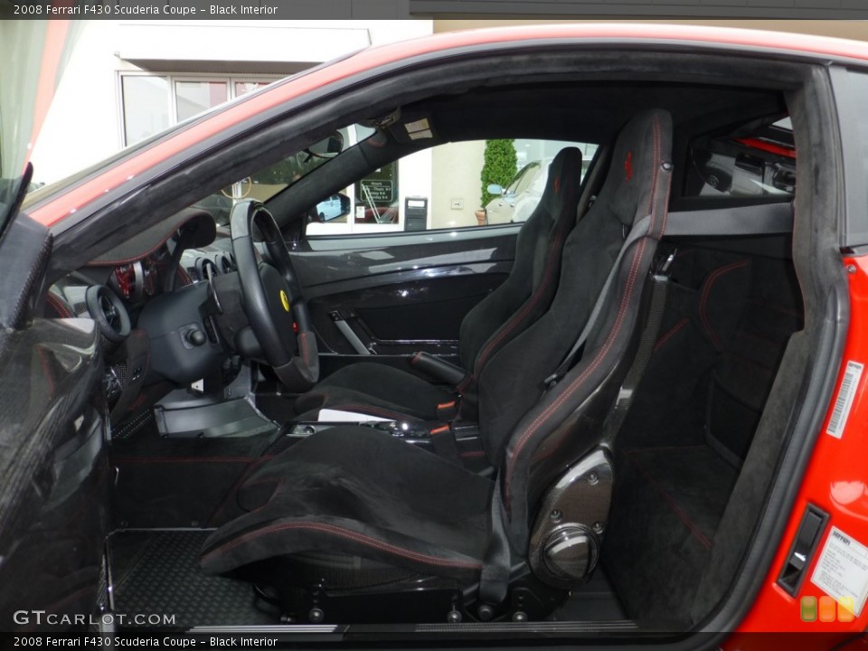 Black Interior Front Seat for the 2008 Ferrari F430 Scuderia Coupe #84040461
