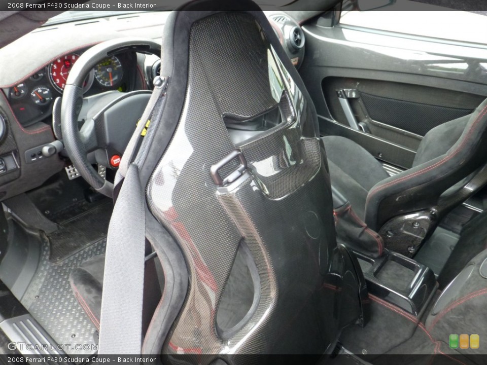Black Interior Photo for the 2008 Ferrari F430 Scuderia Coupe #84040512